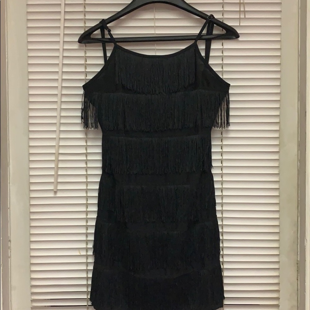 BLACK FRINGE DRESS | DANCE COSTUME